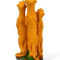 Садовая фигура из полистоуна &laquo;Сурикаты четвёрка&raquo;, 46&times;17&times;20 см