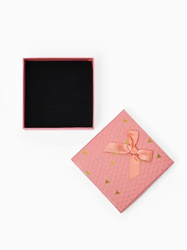 Коробочка подарочная под набор &laquo;Треугольники&raquo;, блестящие, 9&times;9 см, (полезная часть 8.5&times;8.5 см), МИКС