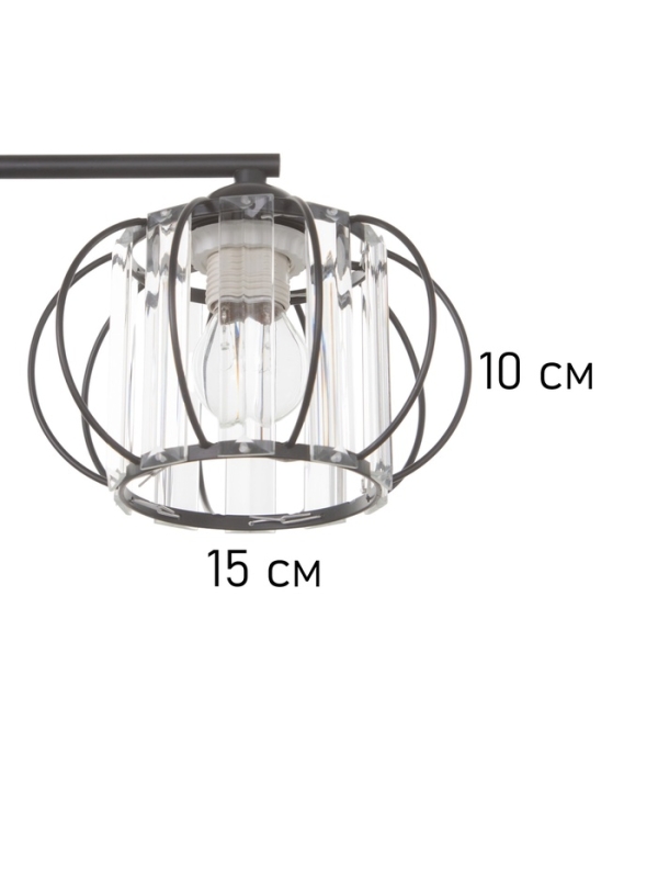 Люстра Люстра "Лорд" 3х40Вт Е27 черный