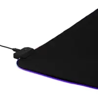 Коврик для компьютерной мыши, 80&times;30&times;0.3 см, с RGB-подсветкой, чёрный