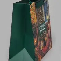 Пакет ламинированный квадратный &laquo;Зимний праздник&raquo;, 22 &times; 22 &times; 11 см