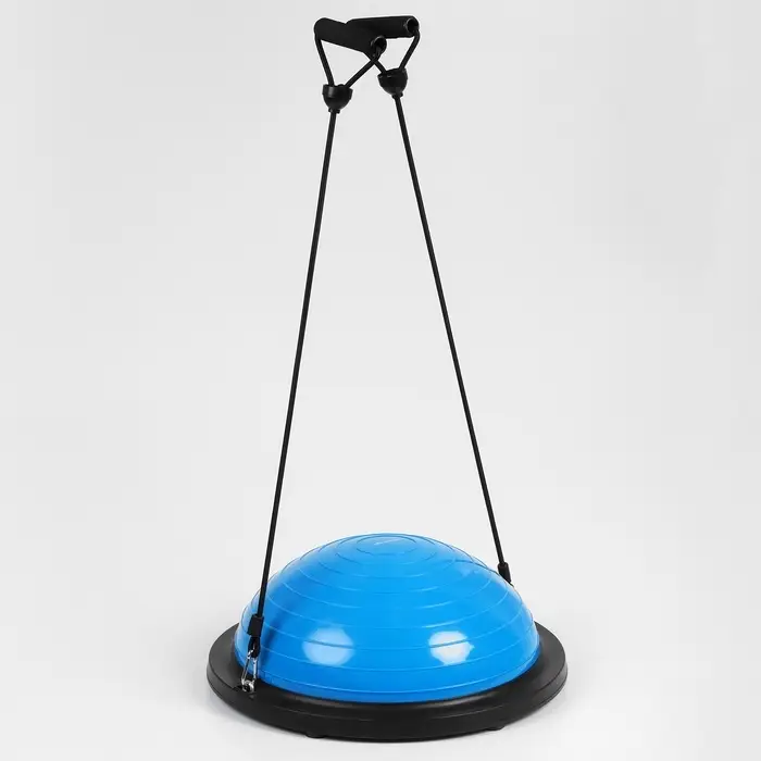 Полусфера BOSU гимнастическая ONLYTOP, с насосом, 46&times;20 см, синяя