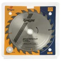 Диск пильный по дереву ТУНДРА, быстрый рез, 230&times;32 мм (кольца на 22,20,16), 24 зуба