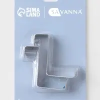 Крючки надверные SAVANNA &laquo;Минимализм&raquo;, 2 шт., металл, 6&times;6.5&times;2.5 см, хромированные