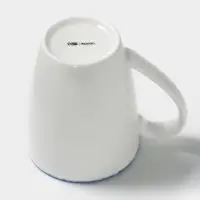 Кружка Magistro Blue Lagoon, 350 мл, фарфор, белая