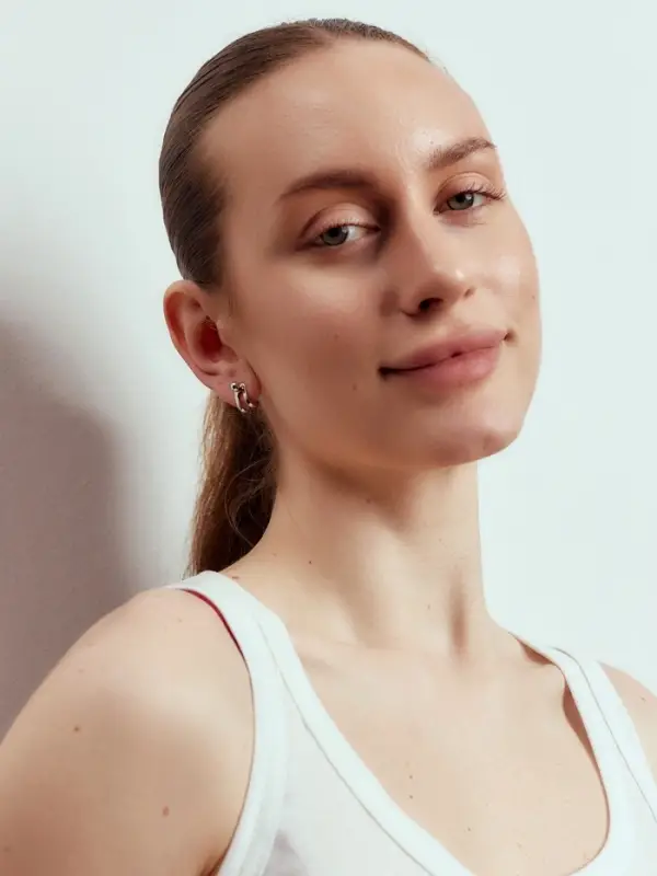 Серьги &laquo;Двойные&raquo; тренд, цвет серебро