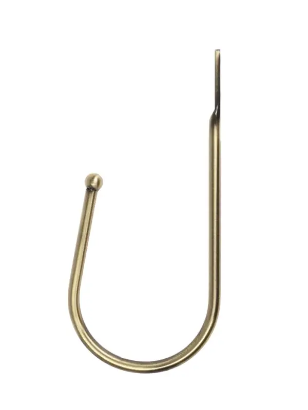 Крючок для штор ТУНДРА KS011, однорожковый, цвет бронза, 2 шт Крючок для штор ТУНДРА KS011, однорожковый, цвет бронза, 2 шт