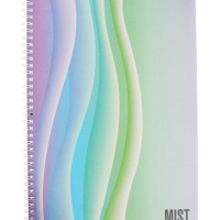 Тетрадь А4 96л кл на гребне "Mist", S-touch, перф на отрыв, офсет 60-65г/м² 2В МИКС