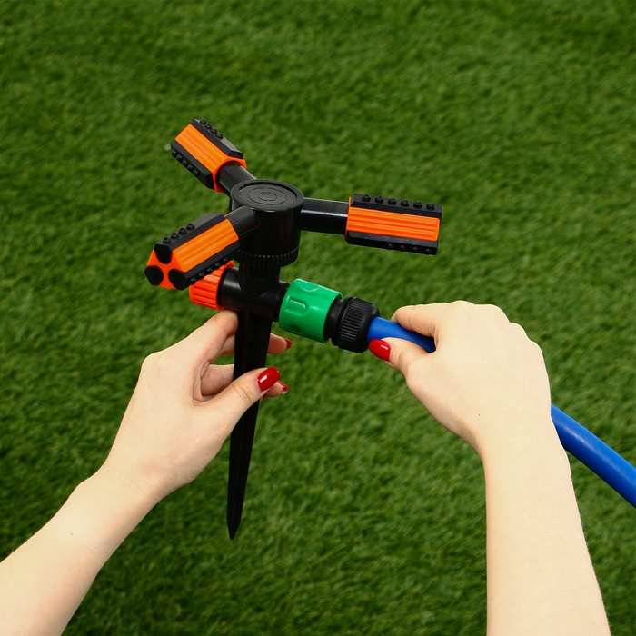 Распылитель 3-лепестковый, 24 см, под коннектор, пика, пластик, Greengo Распылитель 3-лепестковый, 24 см, под коннектор, пика, пластик, Greengo