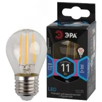 Лампа светодиодная декоративная LED 11 Вт 1430Лм 4000К шар, филамент нейтральный E27 230В F-LED P45-11w-840-E27