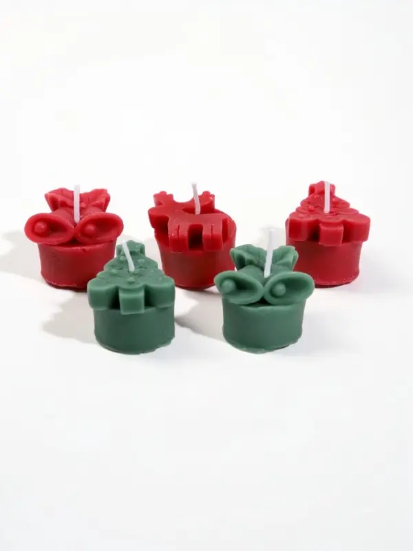 Свечи ароматические, набор 5 шт., 4&times;3.5&times;3.3 см