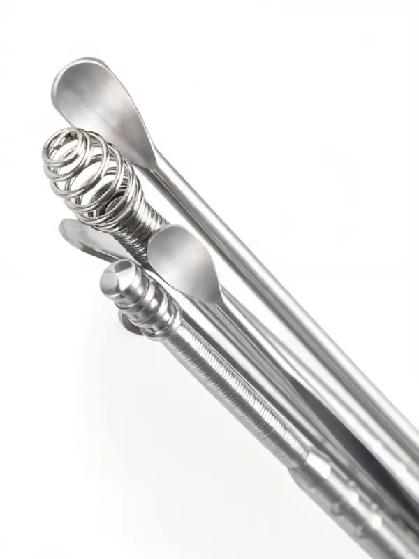 Набор для чистки ушей: кожаный чехол + 6 предметов