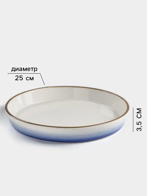 Форма для запекания Доляна &laquo;Космос&raquo;, 1 л, d=25 см, фарфор, белая