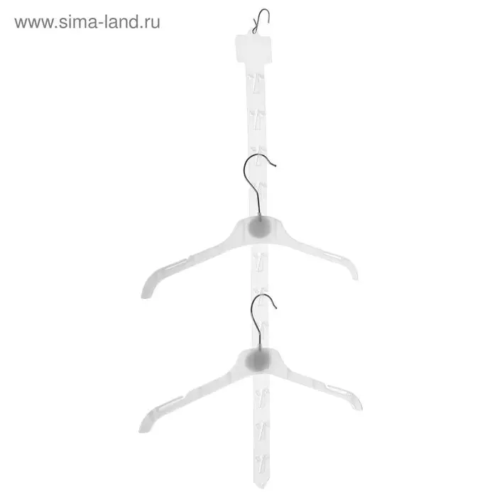 Стрип лента с подвесом на 12 крючков, L=63.5 см, 10 шт. прозрачный