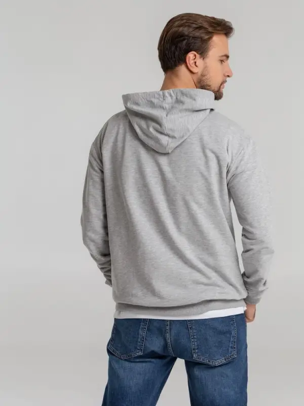 Толстовка с капюшоном Unit Kirenga серый меланж, размер S Толстовка с капюшоном Unit Kirenga серый меланж, размер S