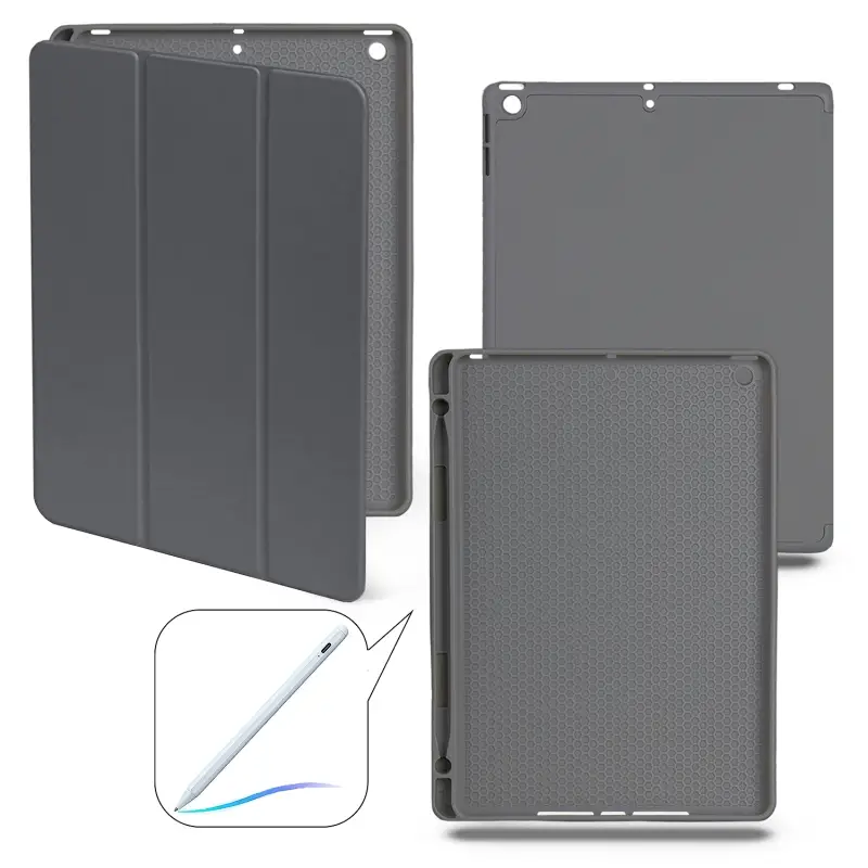 Чехол-книжка iPd 10.2 (2019/2020/2021) Smart case (Pencil) Dark Grey №7