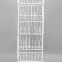 Накопитель разборный на колесах, 5 корзин, 50&times;43&times;147, белый
