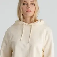 Толстовка с капюшоном унисекс Hoodie, светло-желтая, размер S