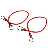 Резинка крепления груза 80 см х 8 мм, 2 шт (метал.крючки) AVS TL-06