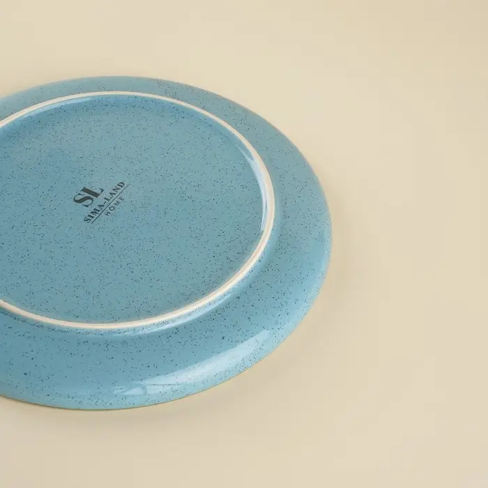 Тарелки SL Home &laquo;Аззура&raquo;, d=18 см, набор 2 шт., фарфор, бирюзовые