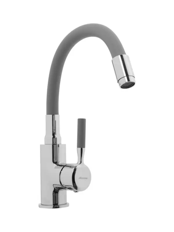 A9890T-2 (Смеситель для умывальника с силиконовым изливом и гайкой)