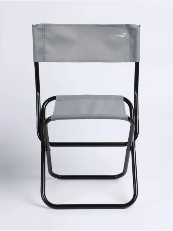 Стул туристический складной ACTIWELL, 42&times;31&times;66.5 см, со спинкой, до 100 кг, МИКС