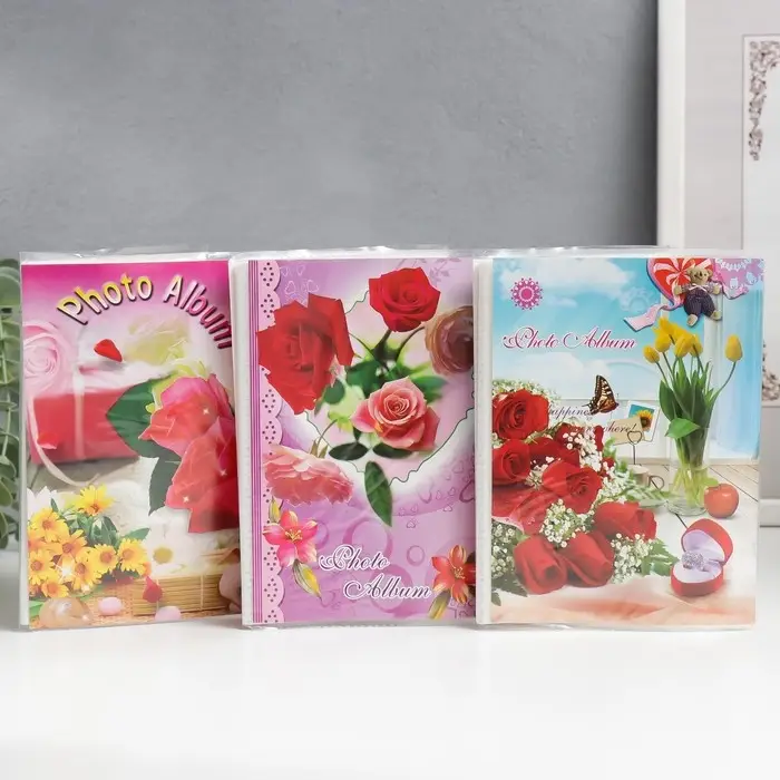 Фотоальбом на 36 фото 10×15 см «Ассорти», 17×12×3 см, МИКС Фотоальбом на 36 фото 10×15 см «Ассорти», 17×12×3 см, МИКС