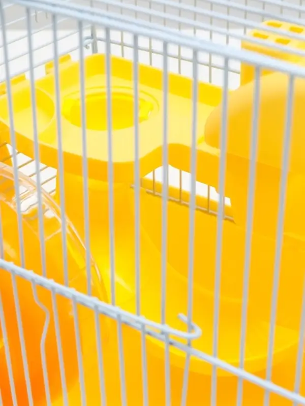 Клетка для грызунов &laquo;Пижон&raquo;, 27&times;21&times;26 с. укомплектованная, жёлтая