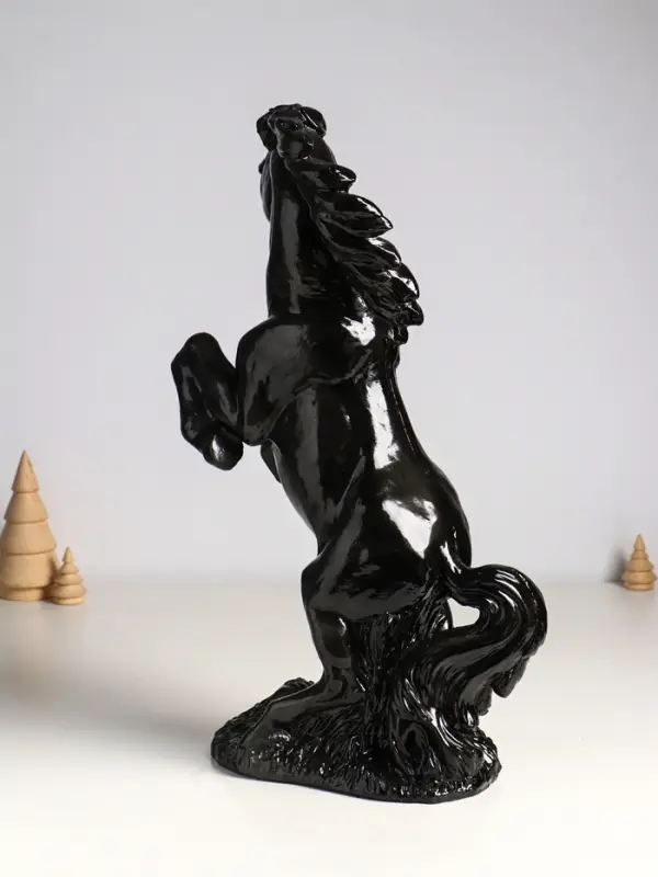 Копилка для денег &laquo;Скульптура коня&raquo;, гипс, 45 см, чёрный