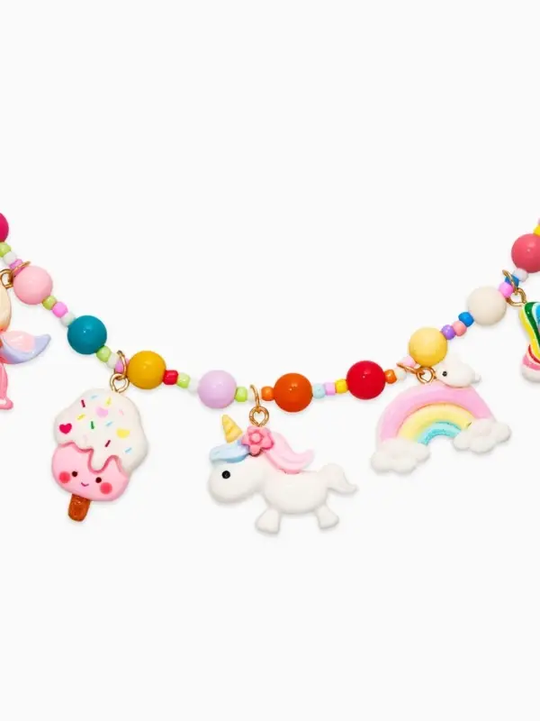 Набор детских украшений &laquo;Выбражулька. Единорог&raquo;, сладости, 3 предмета: клипсы, кольцо, бусы
