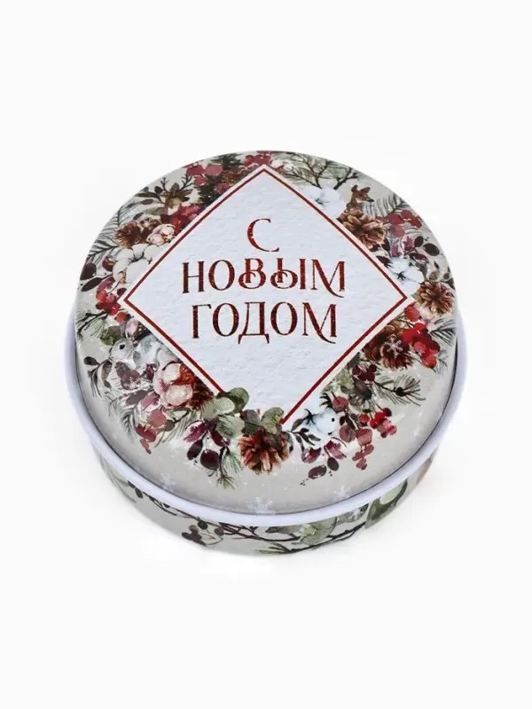 Свеча ароматическая, в железной банке &laquo;Олененок&raquo;, карамель, d=4.8 см