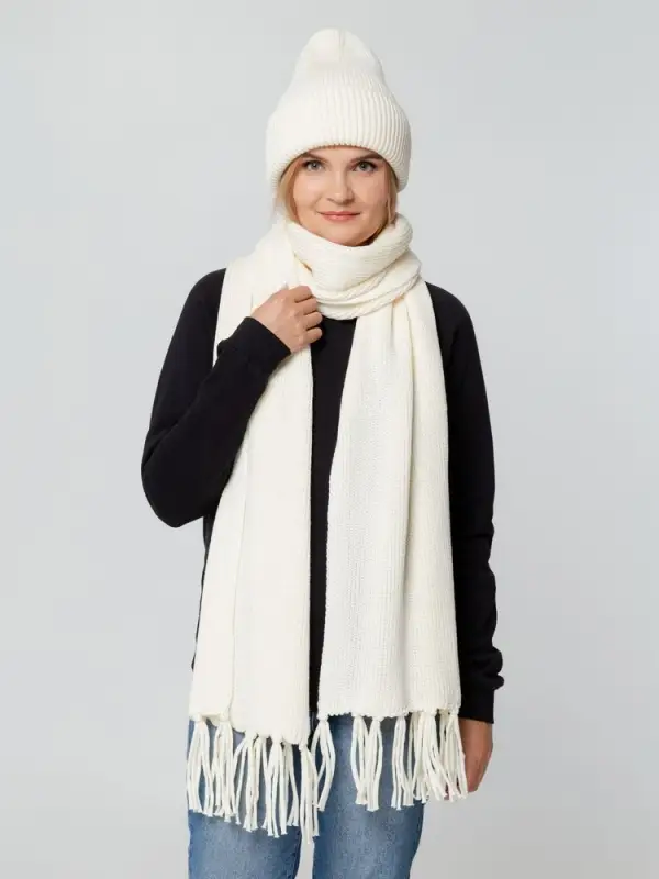 Шапка Flette, молочно-белая Шапка Flette, молочно-белая