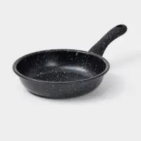 Сковорода Доляна Black Rock, d=14 см, ручка софт тач, антипригарное покрытие, чёрная