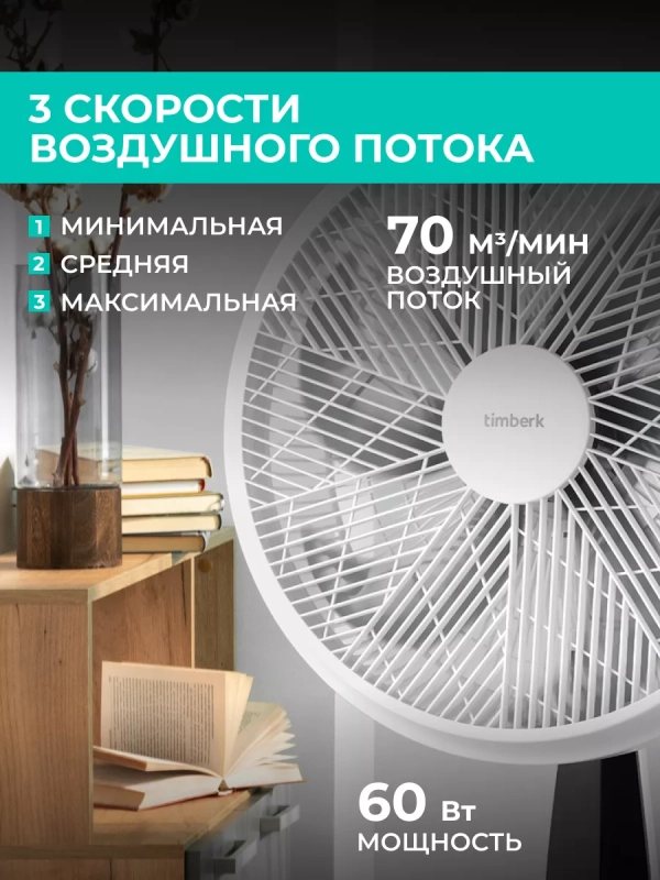 Вентилятор напольный с пультом и таймером Вентилятор напольный с пультом и таймером