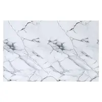 Гибкое стекло тм VETTA Мрамор, 80x120x0,08см, ПВХ, цвет белый с серебром
