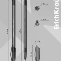Ручка шариковая ErichKrause. Neo Original, чёрный стержень, узел 0.7 мм