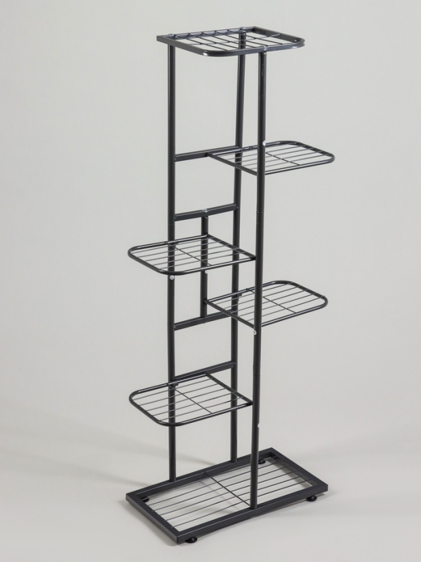 Подставка для цветов Greengo, 6 полок, 44 × 22 × 105 см, напольная, металл, тёмно-серая Подставка для цветов Greengo, 6 полок, 44 × 22 × 105 см, напольная, металл, тёмно-серая