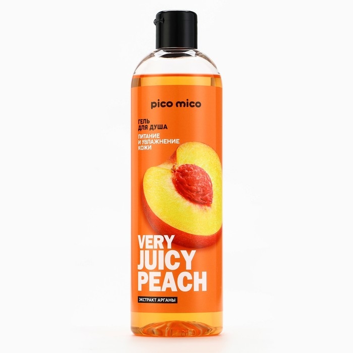 Гель для душа Very juicy peach, 400 мл, аромат персика, PICO MICO Гель для душа Very juicy peach, 400 мл, аромат персика, PICO MICO