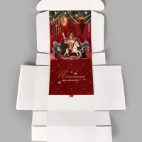 Коробка подарочная складная &laquo;Роскошный Новый год&raquo;, 26&times;26&times;8 см