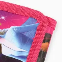 Кошелек детский на липучке &laquo;Холодное сердце&raquo; розовый 9&times;9&times;1