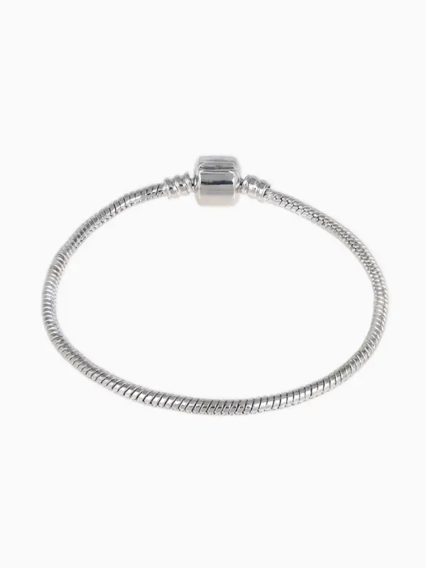 Основа для браслета &laquo;Бусинка&raquo;, цвет серебро, 20 см