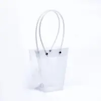 Сумка для цветов прозрачная влагостойкая, 16&times;8 - 8&times;8 - 16 см