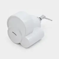 Дозатор для моющего средства Доляна &laquo;Милитари&raquo;, 370 мл, с губкой и щёткой, белый