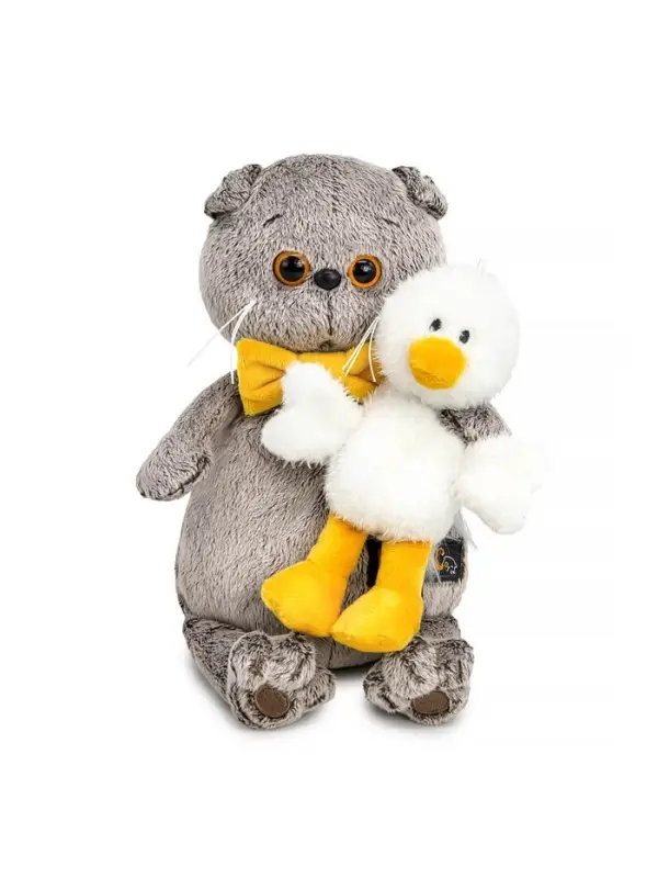 Мягкая игрушка &laquo;Кот Басик с Гусиком&raquo;, 19 см