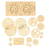 Нейротренажеры для детей Лесная мастерская &laquo;Межполушарные доски со спирографом&raquo;, 16 трафаретов