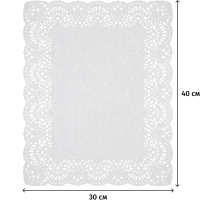 Салфетки ажурные Гуслица бумажные прямоугольные 30х40см 250шт/уп