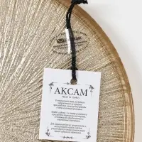 Тарелка &laquo;Кувшинка&raquo;, d=21 см, стекло, золотистая