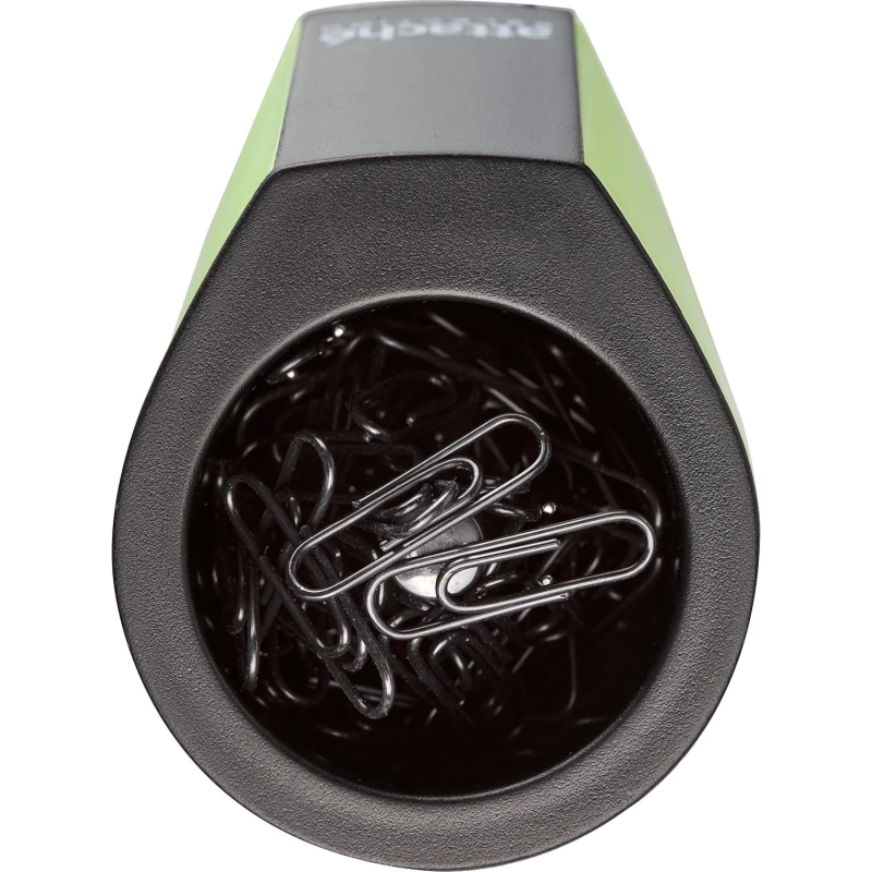 Скрепочница магнитная Attache Selection, цвет черный/зеленый