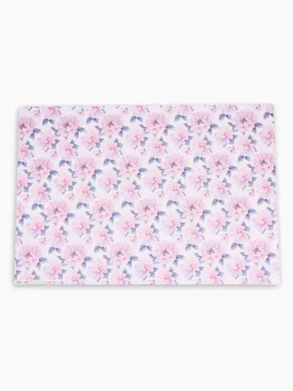 Бумага упаковочная глянцевая &laquo;Нежные цветы&raquo;, 70&times;100 см