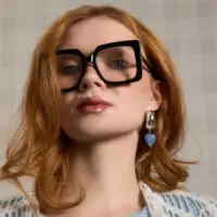 Серьги &laquo;Новый стиль. Сердечки&raquo;, голубые в серебре d=3 см